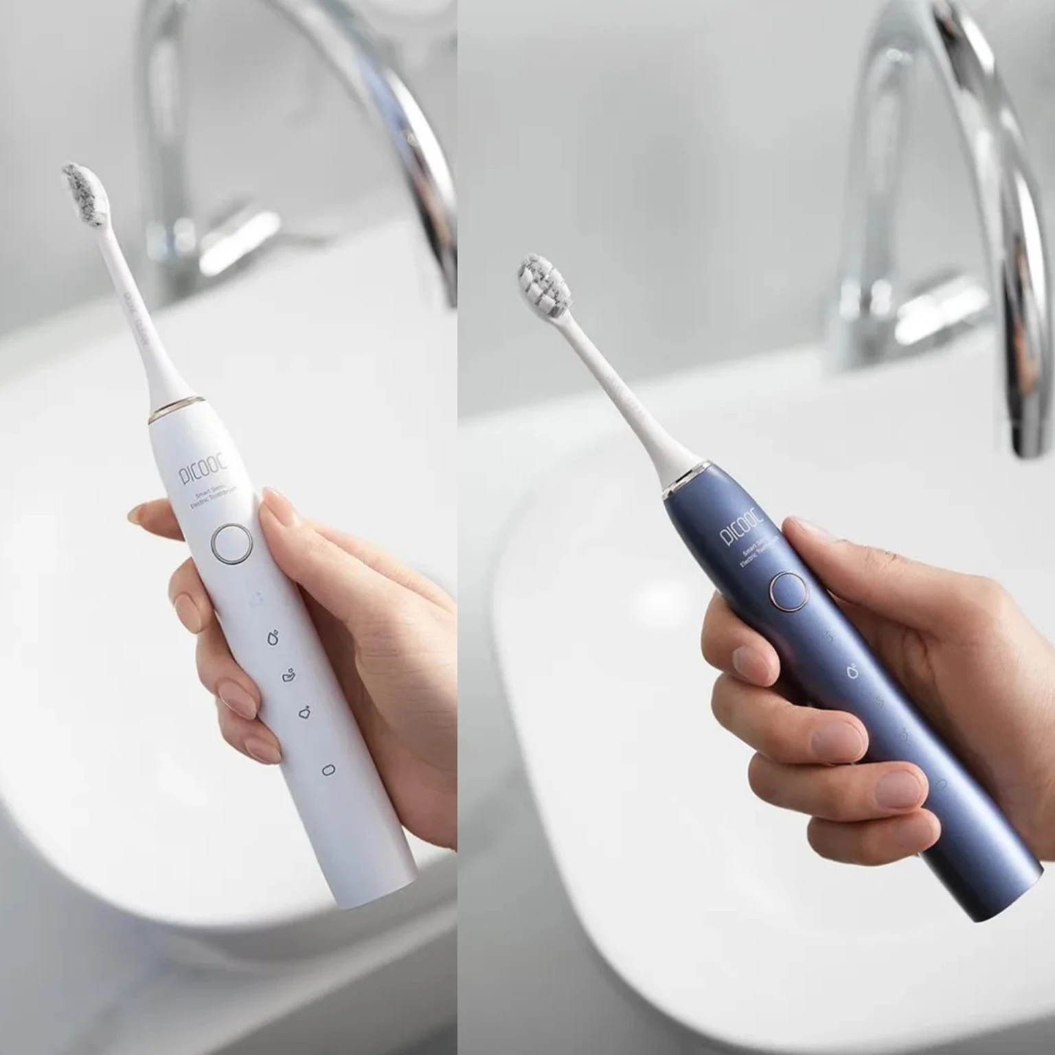 Picooc T1 및 Picooc T1 Lite 소닉 전동 칫솔용 교체 칫솔 헤드 8개, 부드러운 듀폰 브리슬 노즐