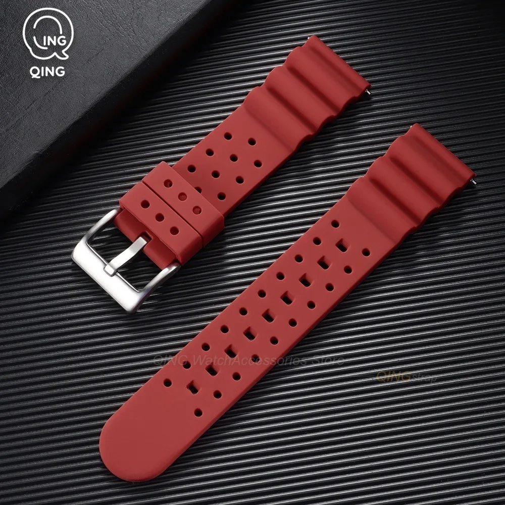 Universal Quick Release Silicone Watchband - Soft, High-Quality Replacement Strap