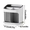 Utensil Holder Cutlery Drainer Kitchen Tableware Storage Bucket Plastic Chopstick Spoon Storage Rack Detachable Kitchen Tools 6