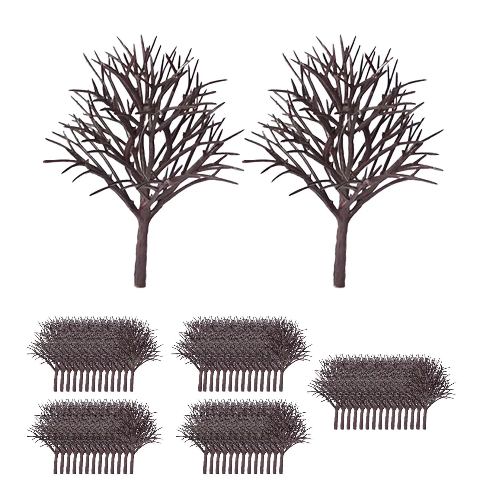 70x Model Trees Peach Tree Miniature Trees Model Tree Landscape Diorama for Train Garden Scenery Landscape DIY Crafts Sand Table 3