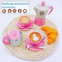 New 11PCS Coffee Tableware Set Simulated Children's Play House Outdoor Kitchen DIY Afternoon Tea Game Toys Educational Toys 2