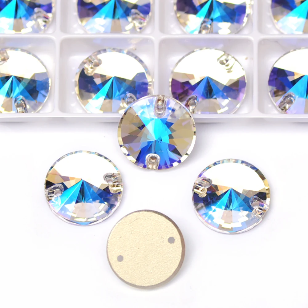 Mondlicht Nähen Kristall Strass Applikation Nähen Auf Flatback Perlen Strass Steine Für Handarbeiten DIY Kleidung Dekoration – Detail 4