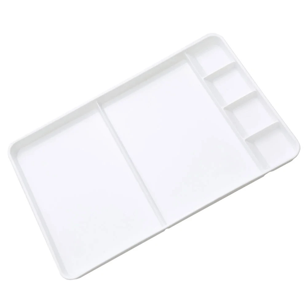 Square Multigrid Diy Paint Palette Watercolor Mixer Plastic Pigment Tray Pallet Oil Color Mixing Board Easel Supplies
