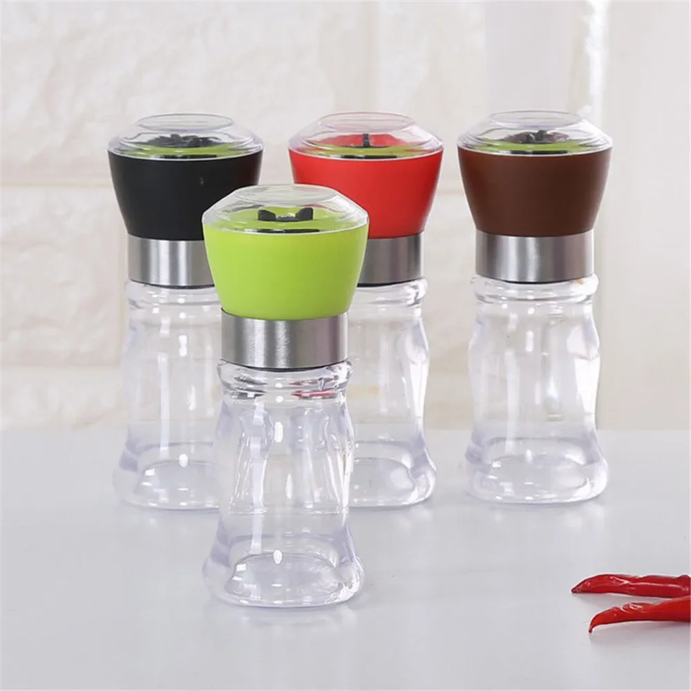 Salt Pepper Mill Grinder Pepper Grinders Shaker Spice Container Seasoning Condiment Jar Holder Kitchen Grinding Bottles Tools