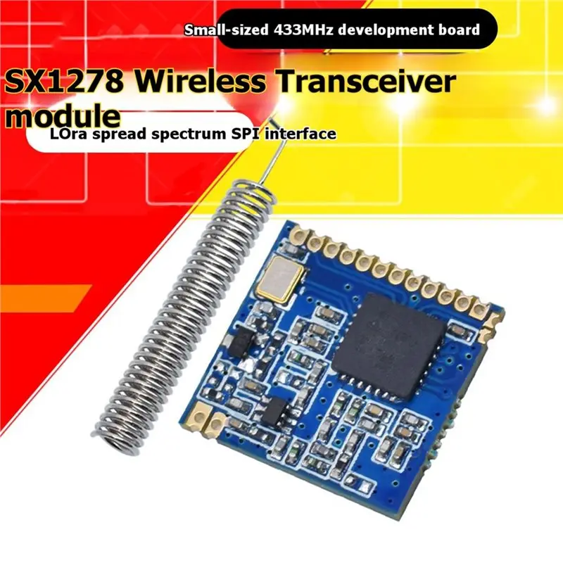 Arduino STM32 SX1278 Lora 433Mhz 무선 모듈 장거리 RF 송수신기 SPI 인터페이스 및 IoT 프로젝트용 안테나