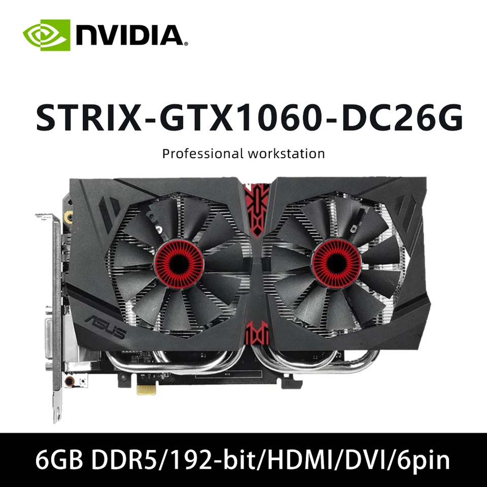 GTX1060 3GB GDDR5 0CD6TT GPU & STRIX GTX1060 6G 게이밍 & STRIX GTX1060 DC26G &  EX-GTX1060-6G & GTX1060 DE 6GB 2FNM3 그래픽 카드 - AliExpress