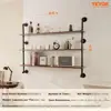 Rustic Pipe Shelving 3 Tier 48 by 9.84 inches Wall Mount for kitchen and Bedroom Storage 2