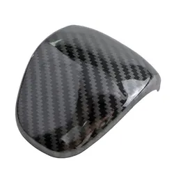 Premium Car Gear Shift Knob Cover - Stylish Interior Protector Cap (Carbon fiber black)