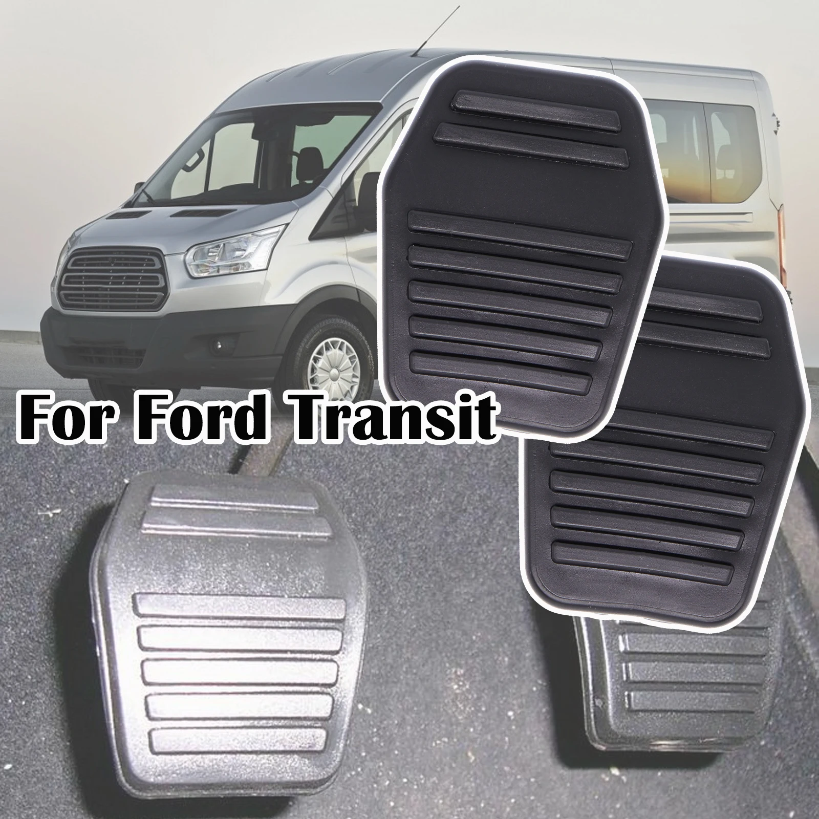 

For Ford Transit MK6 MK7 2000 2001 2002 2003 - 2014 Transit Connect 2002 -2013 Car Brake Clutch Foot Pedal Pad Cover Accessories