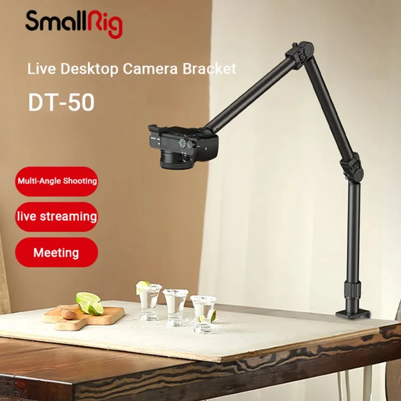 

SmallRig Настольный кронштейн для фотоаппарата, регулируемая высота, стойка для сотового телефона, кронштейн для поддержки 4456