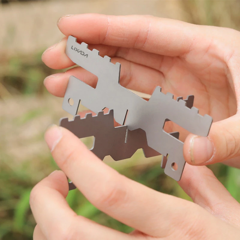 Lixada Mini Alcohol Stove Lightweight Titanium Liquid Spirit Alcohol Stove Furnace with Cross Stand Rack for Outdoor Camping