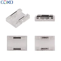 5pcs Transparent Solderless LED Strip Connector for COB 2835 5050 DIM RGB CCT LED Strip Lights IP20 Single Dual End Connectors - Image 5