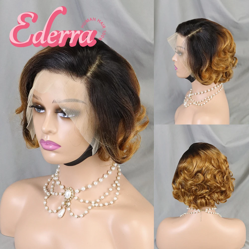 

【13X4】Pixie Cut Wig Short Bob Human Hair 13x4 Lace Frontal Wigs Transparent Lace Human Hair For Black Women Lace Front Human