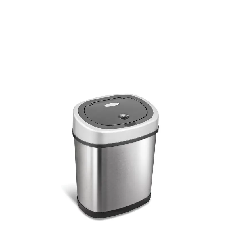 

Gallon / 12 Liter Motion Sensor Oval Trash Can, Fingerprint-Resistant Stainless Steel Automatic garbage bin Garbage bin for kitc