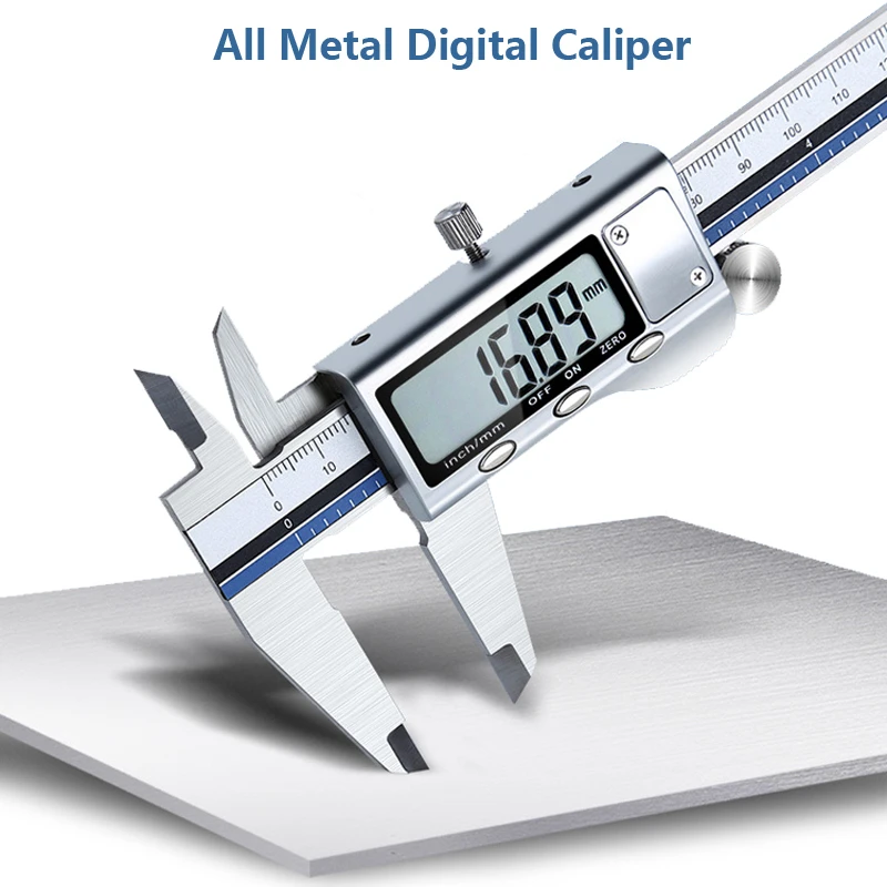 meubilair Eik In tegenspraak 0 150Mm Digitale Schuifmaat Kaliber 6Inch Rvs Elektronische Metalen  Pachometer Digitale Barbell Meten Kalibrator| | - AliExpress