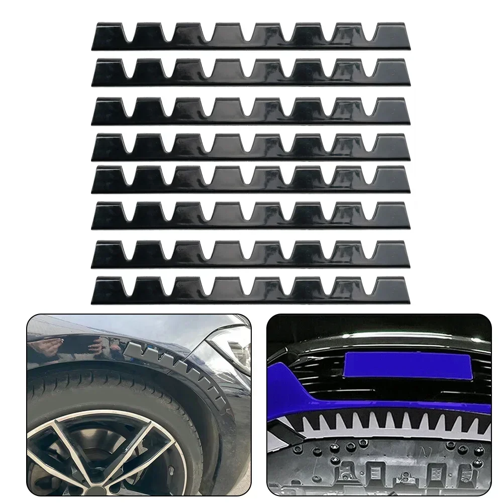 Guard Kit Bumper Scrape Car Accessories Glossy Black Rubber Scrape Skid Plate Anti-Scratch Kits Practical To Use