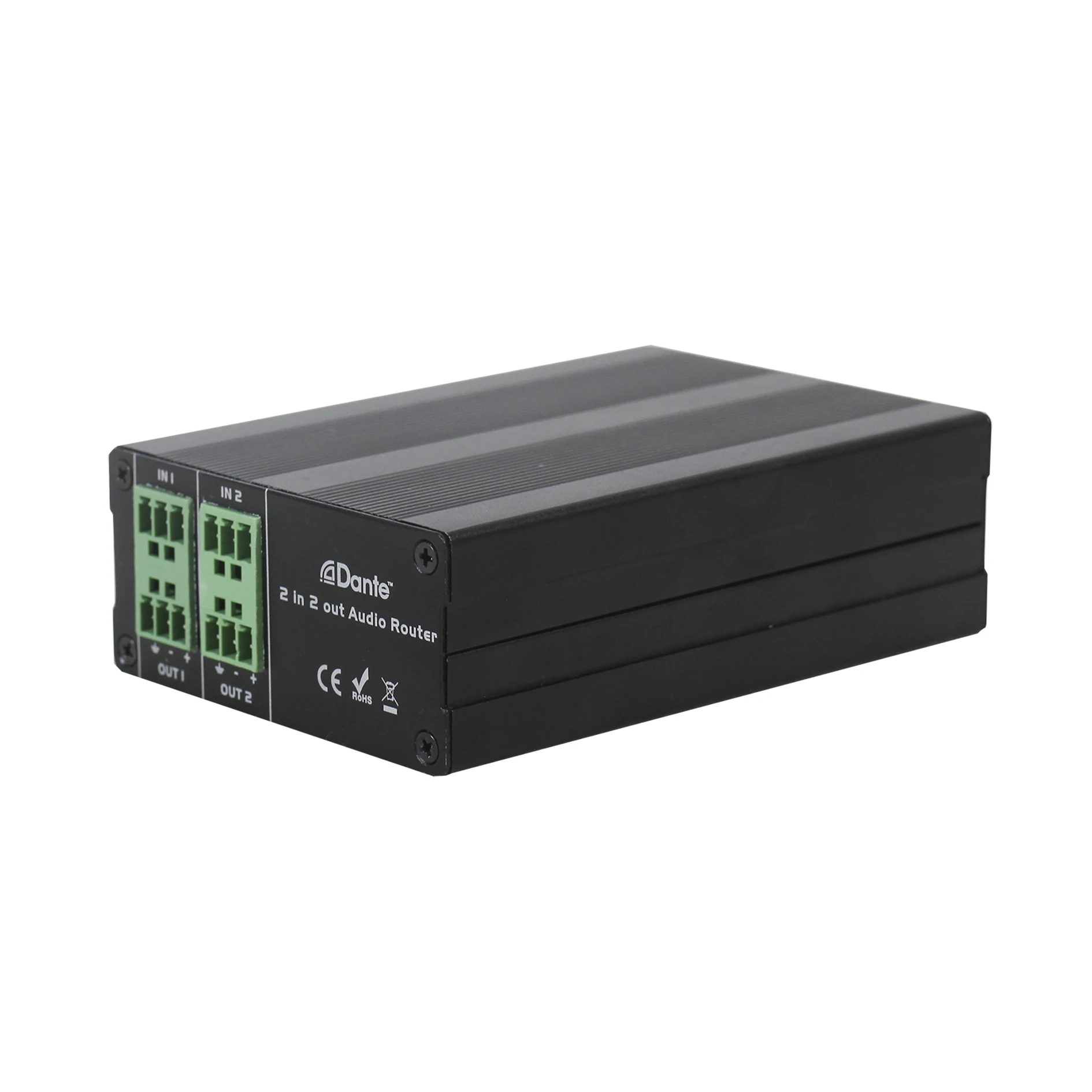 

Dante 2 In 2 Out Signal Inputs 12VDC Signal Balanced/Unbalanced Transmitter With POE Splitter
