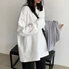 Women Long Sleeve Cotton O-Neck T-Shirt,Casual Loose Tops Solid Color Pullover Tee Shirts 1