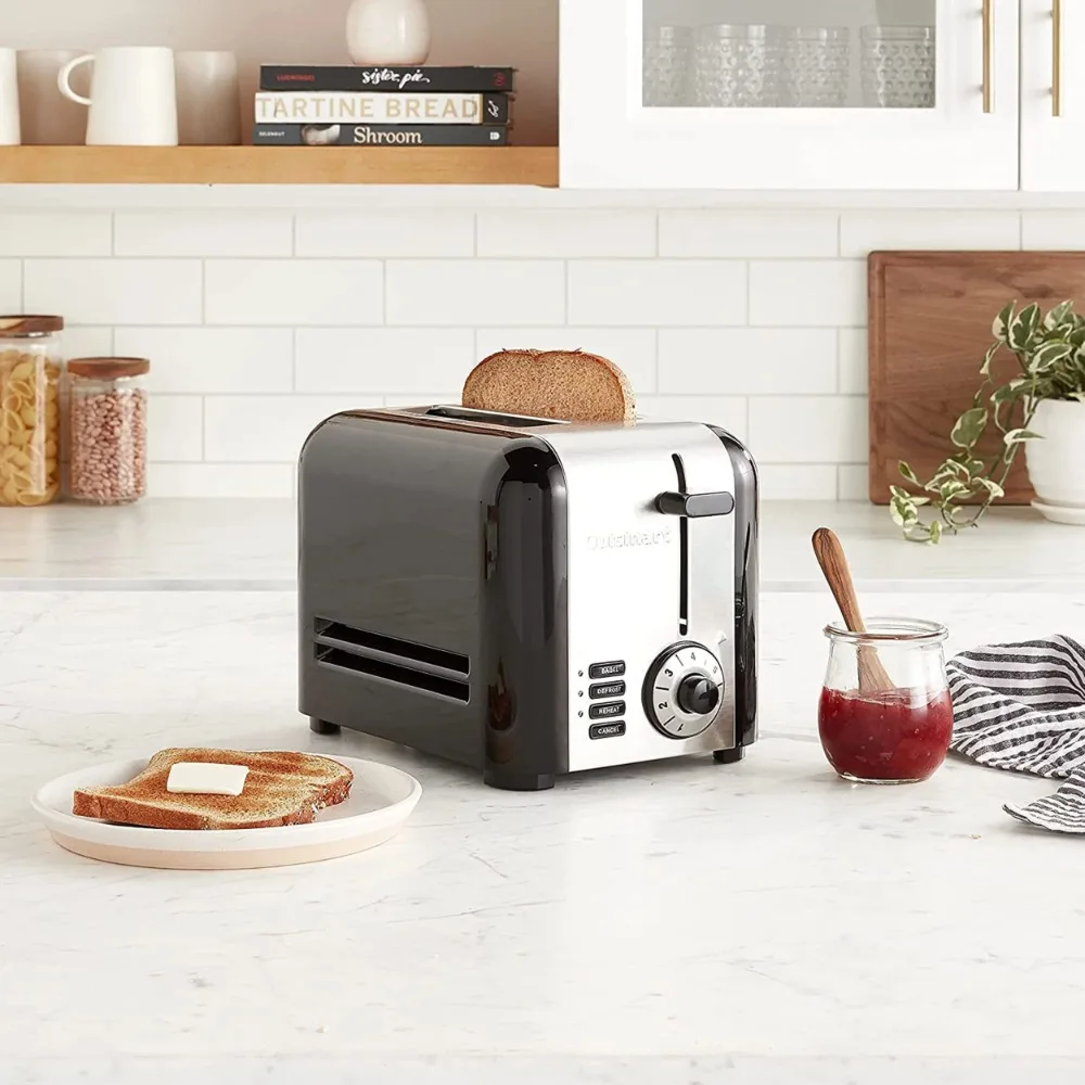 

2023 New Toasters 2 Slice Compact Stainless Toaster