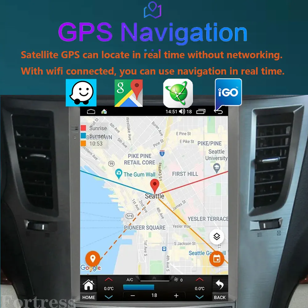 ڵ Ƽ̵  ÷̾, ȵ̵  ī÷, SUBARU ƿ 2010 2014 AI , 4G GPS, ׷, 2Din, 9.7 ġ
