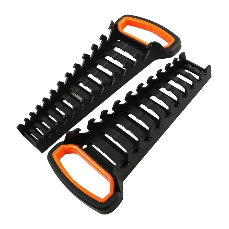 Multi Slot Ratchet Wrench Holder Convenient Plastic Tool Storage Rack for Quick Access and Organization Garage Workshop M4YD