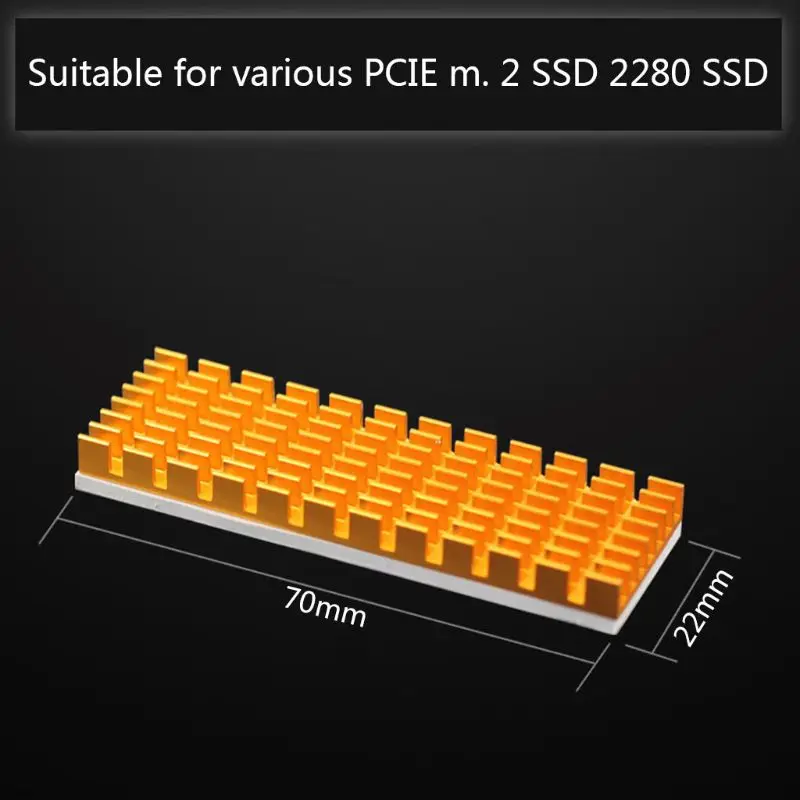 

for M.2 Heatsink Cooler 2280 SSD Solid State Mechanical Hard Drive Heat Sink Aluminum Heat Sink Cooler for Laptop Notebo P9JB