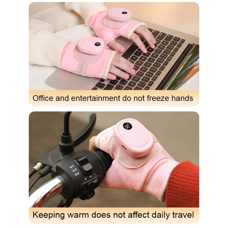Graphene Heating Gloves, Portable Winter Unisex Riding Gloves, Motorcycle Warmth, Hand-held Warmth for Babies