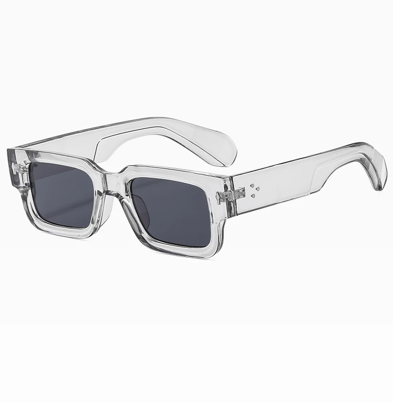 Schutzbrille Y2K Mode Kleine Quadratische Sonnenbrille Frauen Niet Design Sonnenbrille Männer Shades Bunte Rahmen Shades UV400 – Detail 12