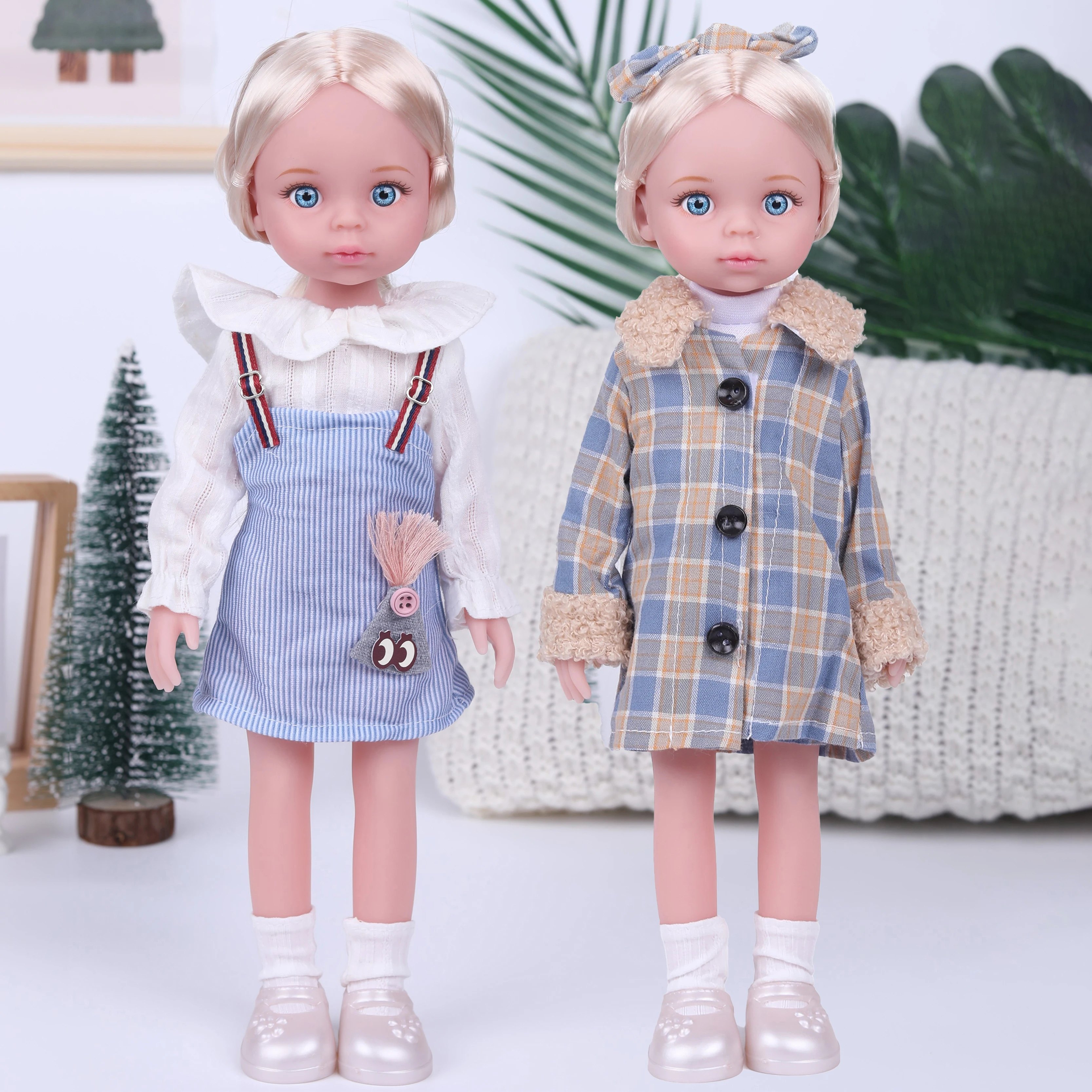 Poupées blondes yeux bleus - Deux styles adorables