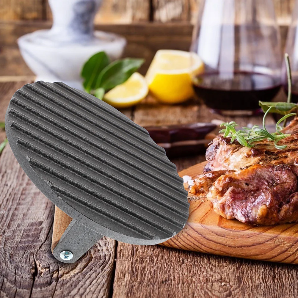 

Meat Press Chorizo Cast Iron Sandwich Burger for Griddle Steak Barbecue Machine Food Tortilla
