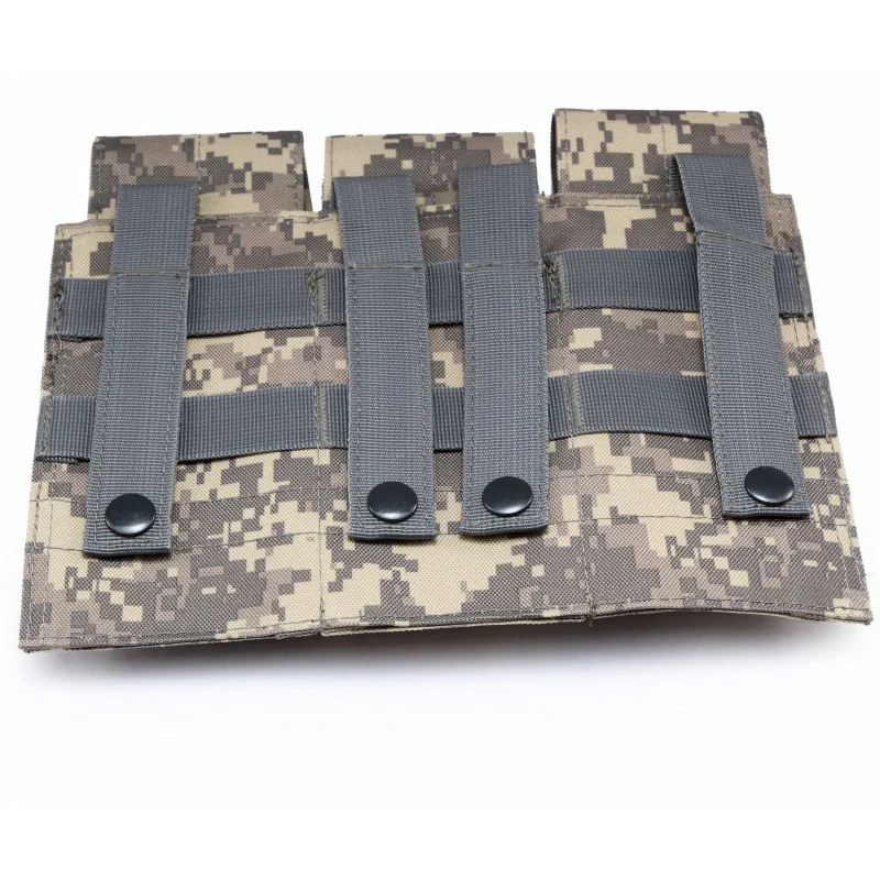 Utility Tactical MOLLE Magazintaschen Triple & Double Shooting Mag Pouch Wargame Paintball 5,56/7,62 Mag Bag für M4 AR15 Ak47 – Detail 14