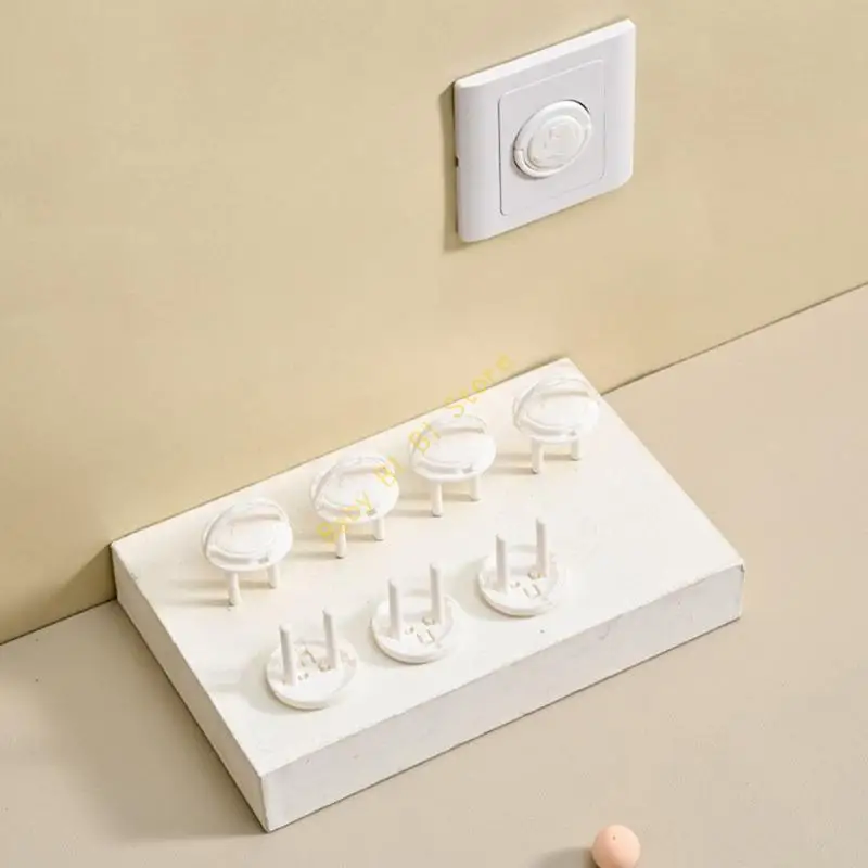 10Pcs Child Safety Outlet Protective Cover Easy Adult Access Plug Protectors for Home and Nursery House Use 11UC