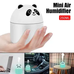 With Colorful Atmosphere Light Portable Ultra-Silent Car Air Humidifier Mini Desktop Humidifier 250ml