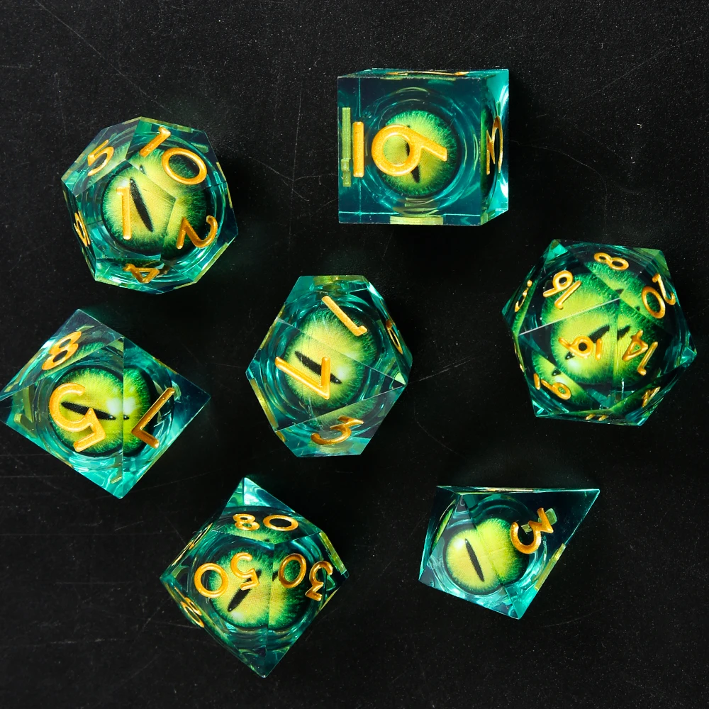 DND Liquid Core D&D Dice Set Detail