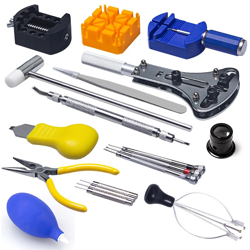 Watch Repair Kit Set Movement Parts Corkscrew Components Back Covers Dismantling Watch Replacement Battery Advanced Tool