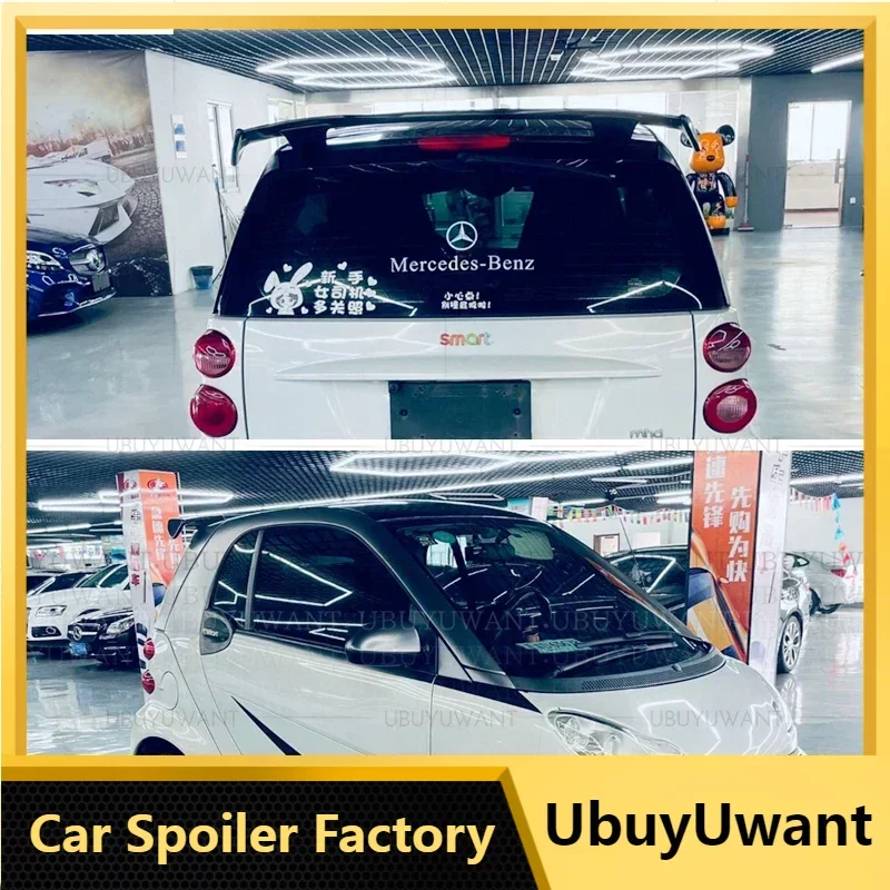 Per Il 451 Mercedes Smart Fortwo 451 Abs Auto Ala Posteriore Per Il 451 Materiale Abs Di Alta Qualità Auto Ala Posteriore Primer Colore Spoiler Poster