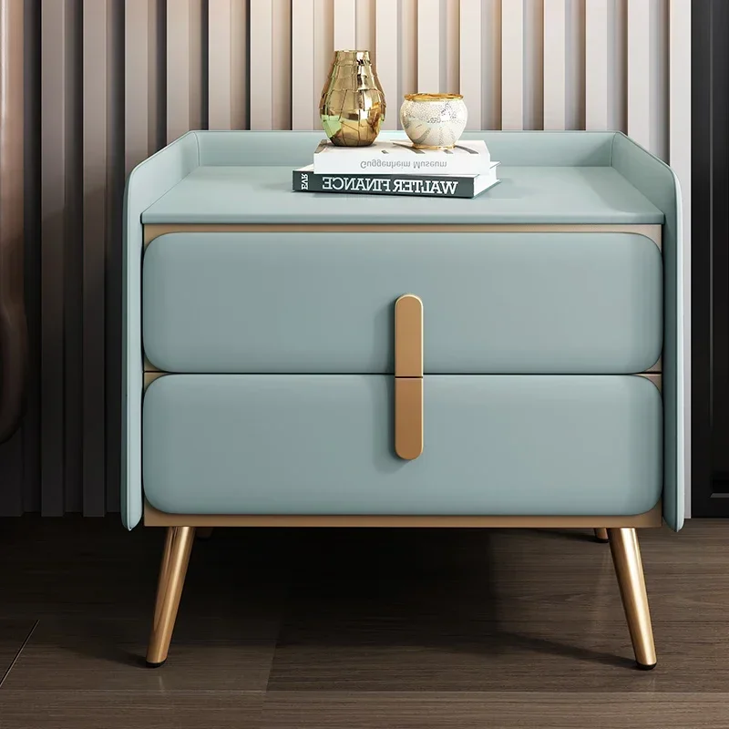 

Girls Simple Nightstands Bedroom Minimalist Yellow Korean Nightstands Single Luxury Armarios De Dormitorio Miniature Furniture