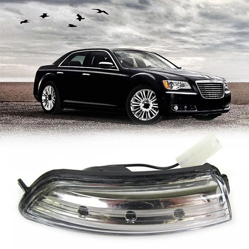 

Car LED Rearview Mirror Turn Signal Lights Lamp Car-Styling For CHRYSLER 300 11-20 68170148AA 68170149AA