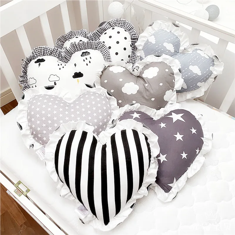 

Ins Baby Pillow Anti Bending Shaped Pillow Baby Home Comfort Care Accessories Heart-shaped Children Cushion Cushion Supplies