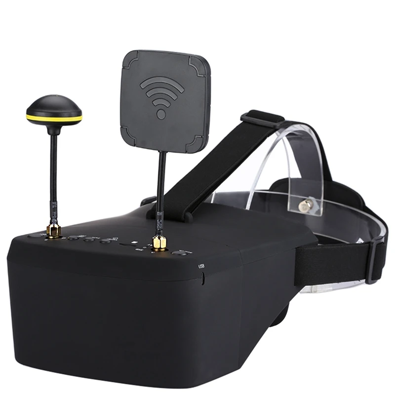

EV800D 5.8G 40CH 5 Inch 800X480 Video Headset HD DVR Diversity FPV Goggles + Battery For RC Model Easy To Use