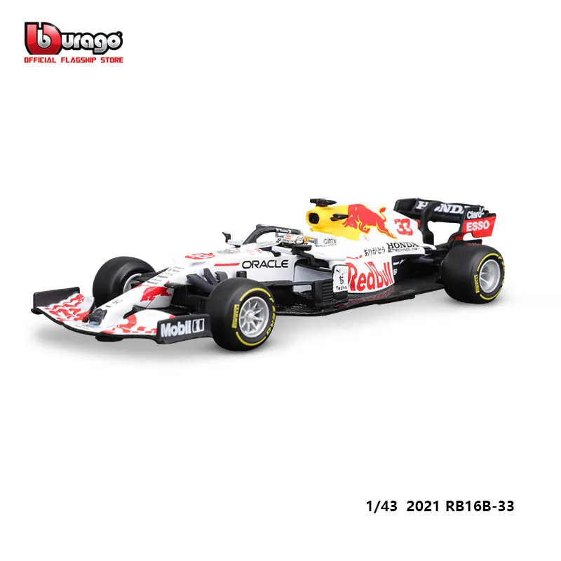 fisher price car Bburago 1:43 F1 Red Bull Racing RB16b 2021 NO33 Alloy Luxury Vehicle Diecast Cars Model Toy Collection Gift diecast fire truck Diecasts & Toy Vehicles