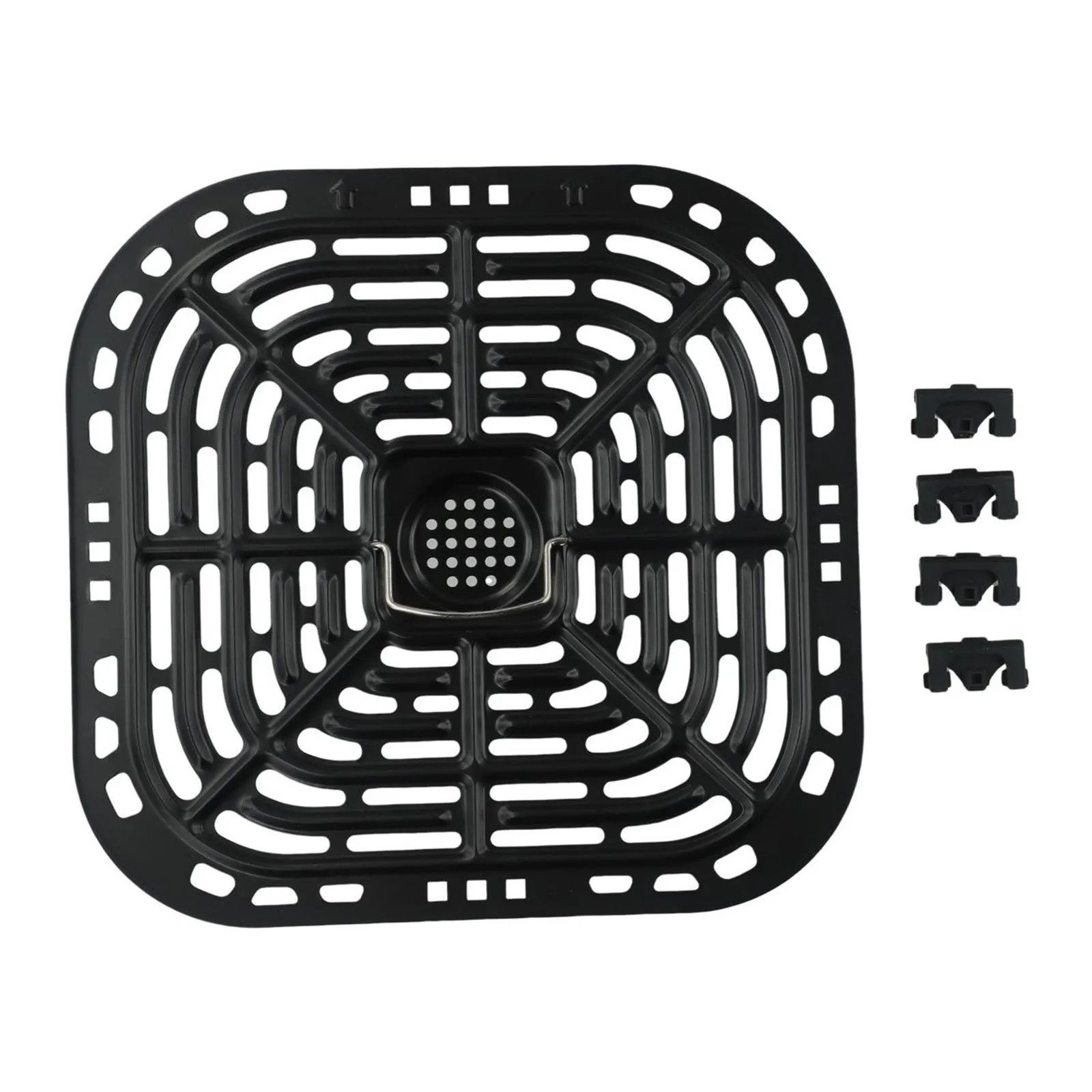 Pies de silicona para freír para comedor y Bar, pequeños electrodomésticos, accesorio de hoja de vapor, freidora de aire