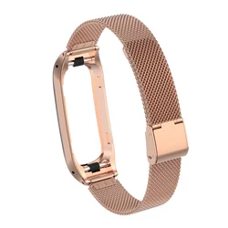 Elegant Milanese Stainless Steel Wristband Replacement Bracelet (Rose gold)