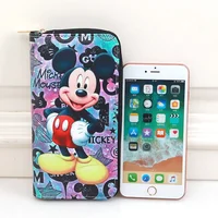 Women Long-style Mickey MouseWallet PU Leather Cartoon Disney Wallet Ladies Mickey Purse Zipper Purse Girls Gift for Her 1