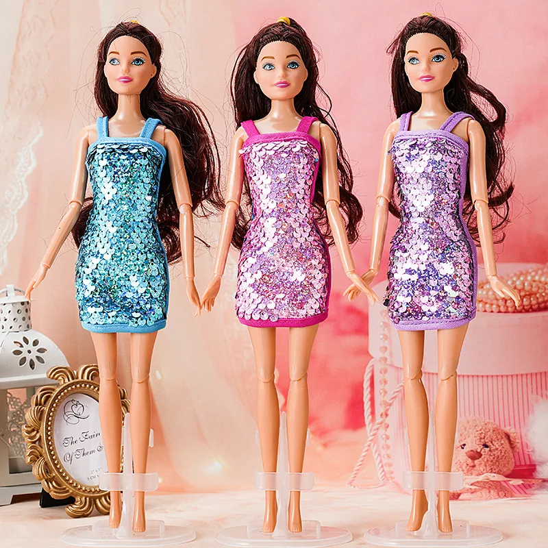 

TA24 Toy beautiful dress purple blue clothes For your 1/6 FR FR2 Xinyi ST Bbie dolls