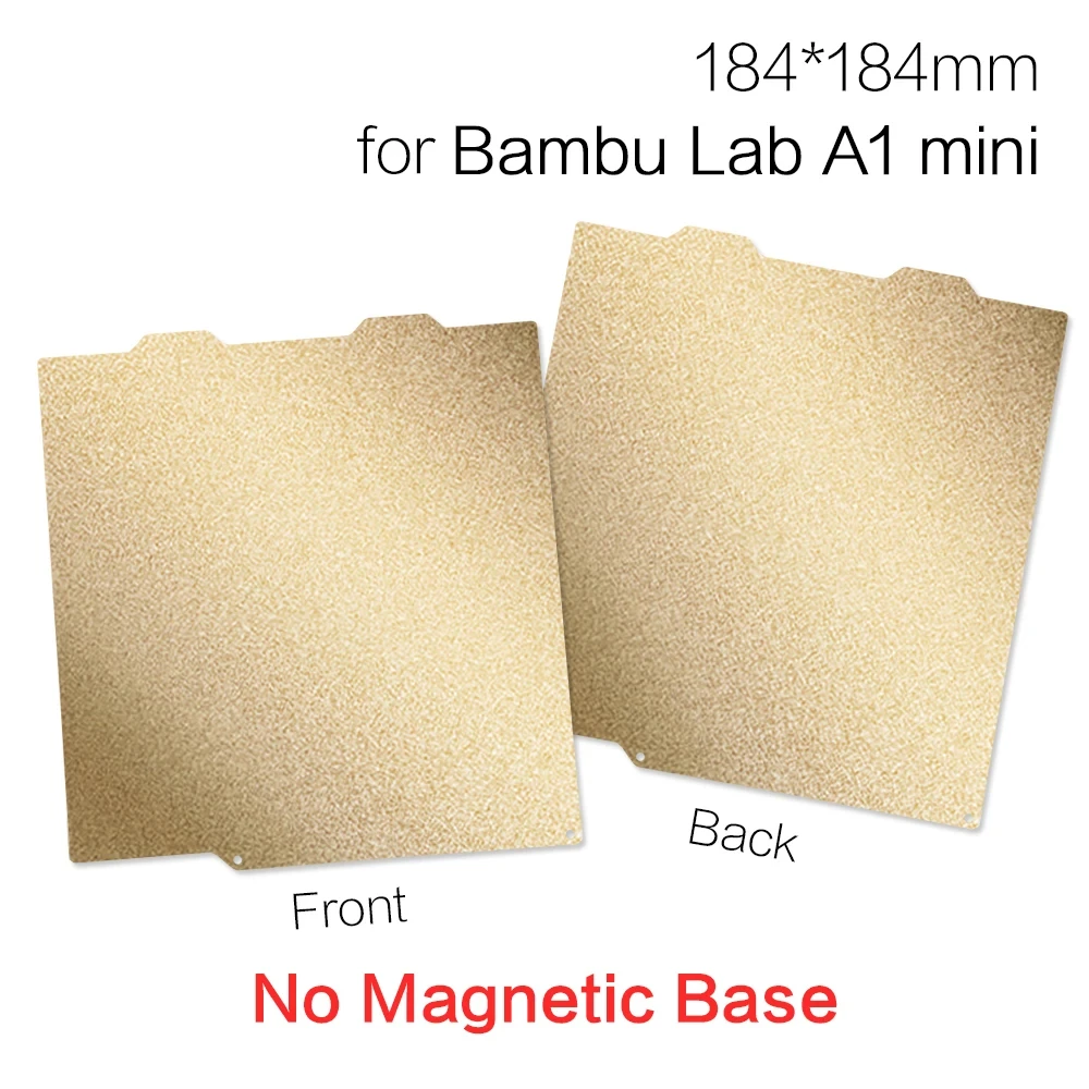 PEI-Platte für Bambu Lab A1 Mini Bauplatte 3D-Drucker PEY PEO PET H1H Platte 184x184mm Federstahl-Blatt für Bambu A1 Mini – Detail 5