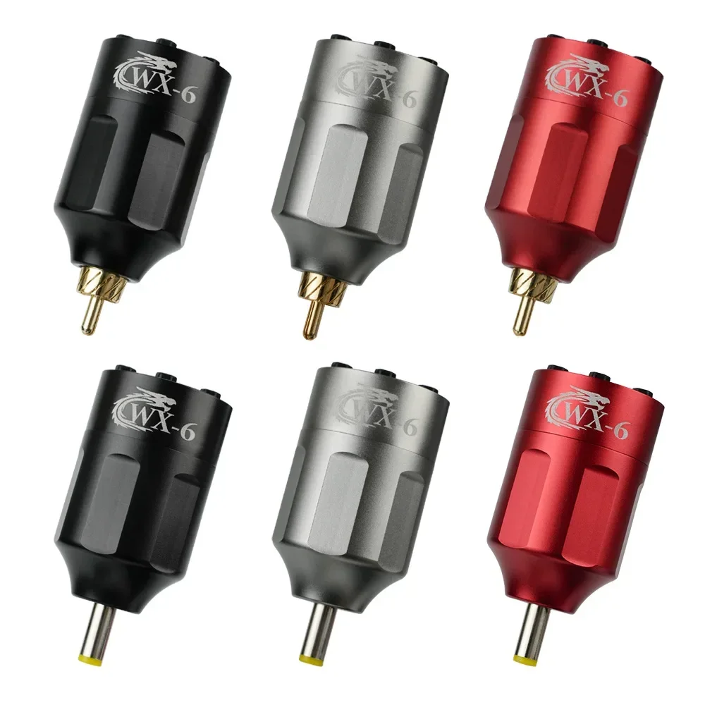 Mini Wireless Tattoo Power Supply WX-6 Portable Rechargeable Tattoo Batterry RCA/DC Interface For Pen Machine 1300mAh