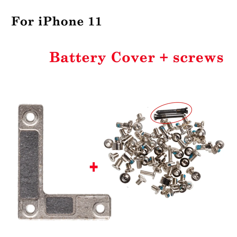 Enhanced Battery LCD Flex Cable Cover with Complete Screw Set and Internal Metal Bracket Clip Holder