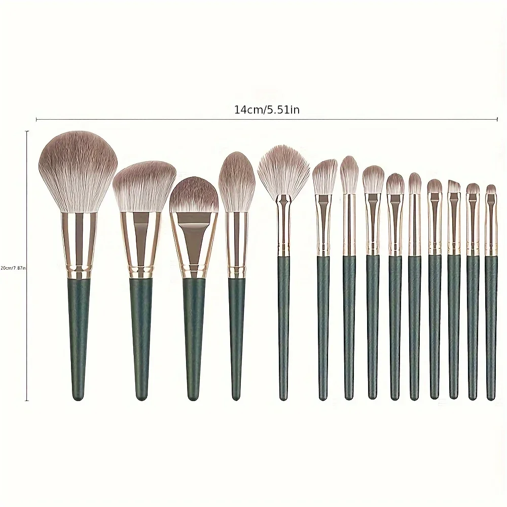 Makeup Brush Set Full Face And Eye Detail Soft