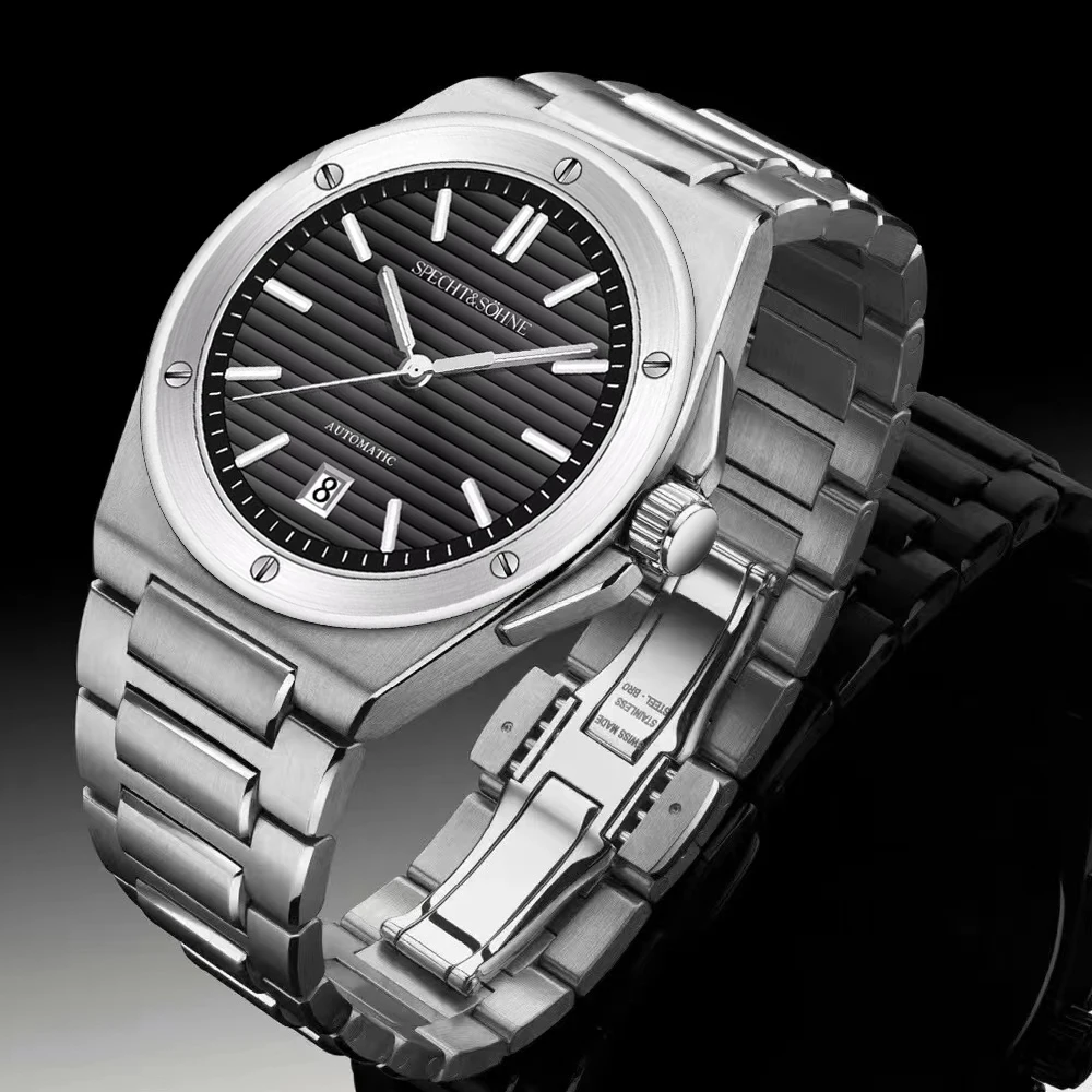 

Specht&Sohne New Creative 40MM Mechanical Watch For Men Luminous Sapphire Crystal Stainless Steel Waterproof relogio masculino